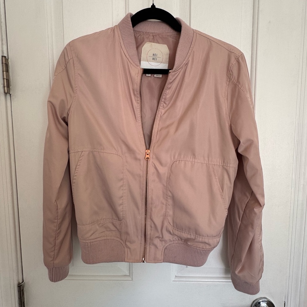 HEI Pink Bomber Jacket